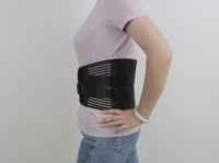 Ceinture de soutien lombaire réglable avec sangles de compression doubles pour soulager les douleurs du bas du dos