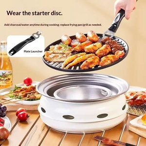 Parrilla Portátil de Carbón para Uso Comercial y Doméstico, Parrilla Redonda para Té, Camping y Aire Libre - Product Image 2