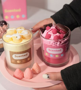 Velas Aromáticas de Lujo LANJO al por Mayor, Velas de Helado Hechas a Mano, Velas de Postre Aromáticas para Días Festivos y Bares - Product Image 1