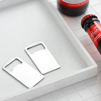 Ouvre-bouteille portable en acier inoxydable pour sublimation, personnalisable OEM/ODM avec logo, pour vin, boissons gazeuses et bière