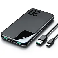 20W מהיר טעינת USB כוח בנק 10000mAh נייד טלפון סוללה כוח בנק עם סוג-c טעינת כבל