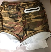Heren 2 In 1 Hardlooptrainingsshorts Gymnastiektraining Sneldrogende Shorts Met Telefoonzak
