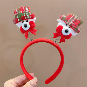 Accessoires de cheveux en plastique de dessin animé bon marché en gros, coiffure personnalisée pour adultes et enfants, décoration de fête de Noël - Product Image 6