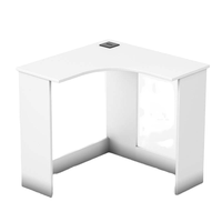 Bureau d'écriture ergonomique moderne en bois avec étagère, poste de travail compact multifonctionnel pour bureau à domicile, idéal pour l'étude des étudiants et l'utilisation dans le salon