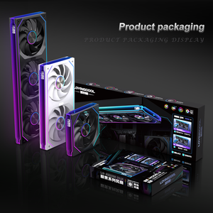 LOVINGCOOL 2026 <span class=keywords><strong>Super</strong></span> New 240/360 Aio Caja de PC integrada Ventilador ARGB Pantalla de velocidad de 120mm CPU Cooler Gaming Ventilador silencioso de enfriamiento rápido - Product Image 2