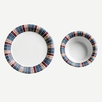Assiettes et bols jetables en papier pour soupes, style campagnard, recyclables, pour événements, camping, micro-ondes, 6, 8, 9, 10, 12 pouces, vente en gros