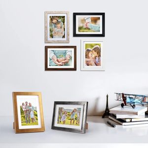 Cadres photo en bois 4x6, 5x7, 8x10 en chêne massif et pin de qualité supérieure, personnalisables pour affichage mural ou sur table – Vente en gros - Product Image 6