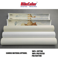 Fabricante al por mayor Bellas Artes Lona de algodón 360gsm Mate para impresora HP Latex