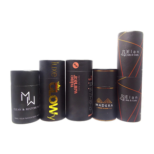 Caja de Cartón de Lujo Personalizada, Cilindro para Perfume, Aceite Esencial, Cosméticos, Tubo de Papel Kraft - Product Image 4