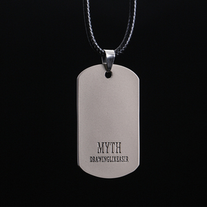 Etiqueta de perro de plata a granel, láser blanco - Product Image 5