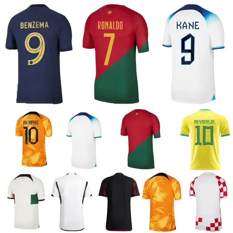 Maillot de football de l'équipe nationale de haute qualité, édition finale de la coupe 2022, prix compétitif