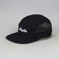 OEM Chapeau de course en maille respirante personnalisé Chapeaux de camping-car imperméables à bord plat en nylon à 5 panneaux