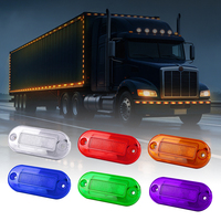 Feu de position latéral LED 12V IP67 rouge/ambre/blanc/violet pour camion, fourgonnette, remorque