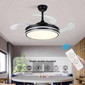 Grand ventilateur de plafond moderne tout en cuivre avec télécommande à LED pour la maison, le salon et la chambre à coucher directement à l'usine de Zhongshan - Product Image 1