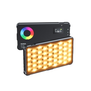 การปรับแต่ง RGB แสงเติมด้วยพลังงานธนาคาร4000mAh สำหรับโทรศัพท์กล้องวิดีโอ LED อุปกรณ์ให้แสงสว่างสำหรับถ่ายวิดีโอ