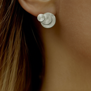<b>Stud</b> <b>Earrings</b> 316L Stainless Steel PVD Gold Plating Fashion Jewelry For Women - Product Image 3