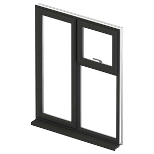 <span class=keywords><strong>Ventana</strong></span> Abatible de Aluminio con Marco de Vidrio Templado Doble Aislante, Resistente a Huracanes, con Rotura de Puente Térmico, Marca SJUMBO - Product Image 3