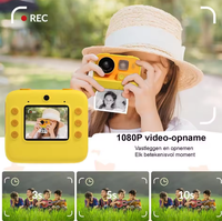Appareil photo instantané miniature K27 pour enfants, écran de 2 pouces, 4 filtres, prise de vue en continu, double objectif, Full HD, meilleur cadeau de Noël
