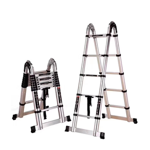 Đa năng Telescopic bước tre Doanh hai mặt gấp mở rộng nhôm thang - Product Image 1
