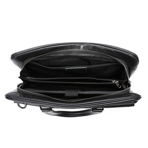 Sac rigide en cuir véritable pour hommes, mallette d'affaires, étui pour ordinateur de 15 pouces, tendance, haut de gamme, antibactérien, respirant - Product Image 6