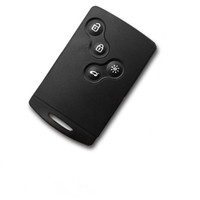 Carte Clé Télécommande de Voiture Intelligente à 4 Boutons 433 MHz Puce PCF7952 Compatible pour Renault Megane III, Laguna III, Koleos, CLIO 2008-2011