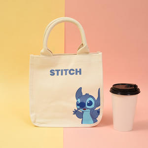 Venta al por mayor de logotipo impreso personalizado reutilizable Vertical comestibles lona hombro bolsos de mano - Product Image 2