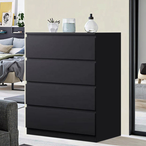 Piccolo lusso a 5 cassetti cassettiera in legno minimalista cassettiera nero per soggiorno armadi con più ripiani per alberghi - Product Image 1