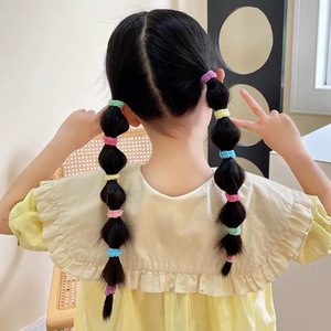 Attaches pour cheveux colorées pour enfants, 2 cm de diamètre, couleurs mélangées, élastiques doux, pour filles, usage quotidien - Product Image 3