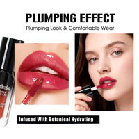 042091W Gloss à lèvres végétalien à base d'huile, effet miroir hydratant longue durée, lèvres pulpeuses et embrassables, application facile, 3ml, pour femme