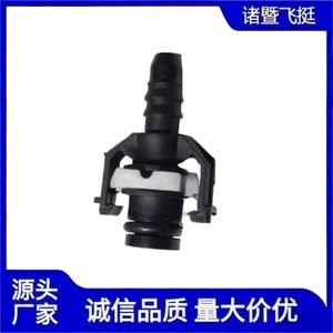 Delong Electronic Fusion 12-8X6 Straight <b>Quick</b> <b>Connector</b> For Heavy Vehicles Plastic Black Engine Assembly - Product Image 3