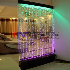 Led acrílico agua burbuja fuente pared restaurante decoración interior - Product Image 4