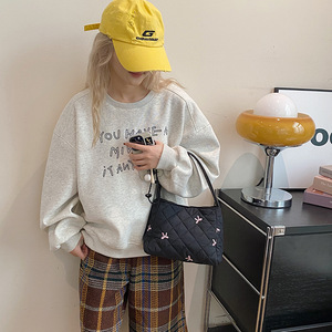 Style coréen décontracté oreiller sac à main unisexe 2024 hiver fermeture ouverte perle décoration sac à la mode décontracté à la mode - Product Image 4