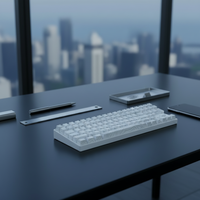 Clavier mécanique sans fil ZORNHER ZH100 PBT, nouveau clavier ergonomique silencieux personnalisé pour le bureau, tri-mode
