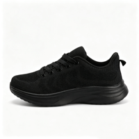 Chaussures de course respirantes en maille Fly Knit sur plateforme, personnalisées OEM, style coréen, avec amorti, pour femmes