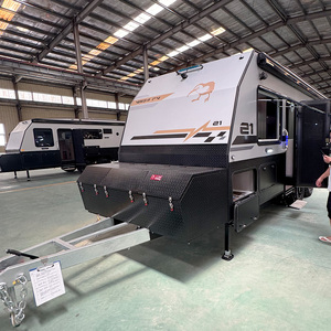 2025 Offre Spéciale voyage remorques campeurs avec lit Queen cuisine salle de bain Combo idéal pour hors réseau <span class=keywords><strong>Camping</strong></span> voyage remorques - Product Image 1