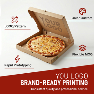 Caja de Pizza Personalizada de Cartón Corrugado Impresa, Plegable y Desechable para Llevar con Logotipo - Product Image 5