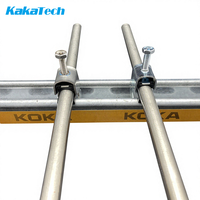 Serre-câbles Unistrut sur mesure 2-1/2'' en acier inoxydable réglables pour profilés Unistrut