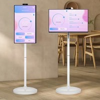 Téléviseur intelligent LCD 43/32 pouces à fixation au sol, indice de protection IP65, haut-parleurs intégrés, pour extérieur/intérieur, ascenseur d'aéroport, écran tactile, basé sur le cloud