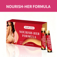 Formule OEM de soutien liquide pour les fesses pour femmes - 30 ml x 10 flacons, Mélange nourrissant pour le bien-être du bas du corps, Marque privée