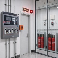 Panneau de commande et système d'extinction d'incendie à gaz, contrôleur automatique 4 boucles pour la protection incendie, prix usine