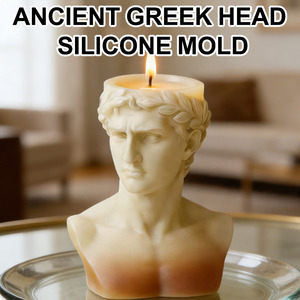 Moule en silicone David Figure Statue, forme de <span class=keywords><strong>buste</strong></span> grec en silicone pour artisanat DIY, pot en béton, résine époxy, <span class=keywords><strong>argile</strong></span>, moule en ciment - Product Image 4