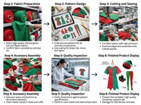 Costume de cosplay d'elfe de Noël, tenue pour adulte bicolore rouge et vert, costume amusant pour fête de Noël avec chapeau, collants et chaussures