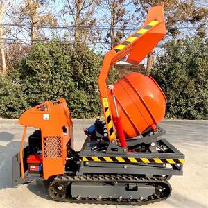 Mini bétonnière auto-chargeante, camion à béton portable, mélangeur hydraulique de ciment et de mortier 500L, machine de construction diesel/essence - Product Image 2