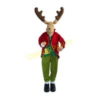 2026 gros vacances décor musical vente chaude noël elfe orignal ours ornements modèles animatroniques noël pour le plaisir