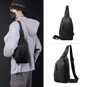 MXM - Nueva Bolsa de Pecho para <span class=keywords><strong>Hombre</strong></span>, Otoño 2021, Informal, de Gran Capacidad, Bandolera, Estilo Coreano, Impermeable, de Nailon, a la Moda - Product Image 2