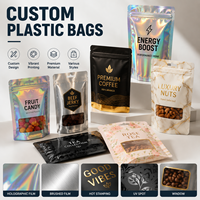 Bolsas personalizadas impresas con sello térmico para salsas y especias con boquilla de papel de aluminio, bolsas a prueba de luz para conservar la frescura de ensaladas y pasteles