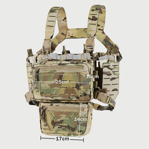 กระเป๋าคาดอกยุทธวิธี DSF44 สีน้ำตาลลายพรางมัลติแคม ทำจากไนลอน ปรับได้ ใช้สำหรับเก็บของกลางแจ้งได้ทุกฤดู - Product Image 4
