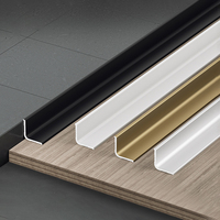 Perfil de Esquina Moderno de Aleación de Aluminio en Forma de L, Protector Decorativo para Paredes Interiores, Moldura para Cocina, Baño y Piso