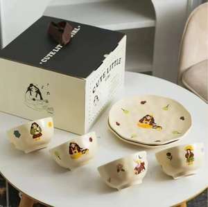 Set <span class=keywords><strong>di</strong></span> scatole regalo <span class=keywords><strong>di</strong></span> compleanno in ceramica <span class=keywords><strong>porcellana</strong></span> Ramen zuppa Vintage cibo ciotola tè tazza <span class=keywords><strong>di</strong></span> caffè e piatto con bacchette per le <span class=keywords><strong>donne</strong></span> della ragazza - Product Image 1