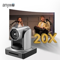 Anywii 1080p PTZ caméra de vidéoconférence caméra de diffusion en direct zoom 20x poe équipement de caméras de diffusion en direct